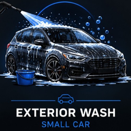 Small vehicle exterior wash